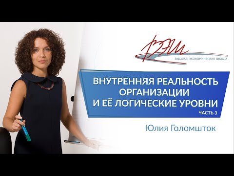 Видео: Внутренняя реальность организации и её логические уровни