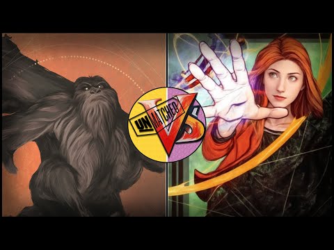 Видео: Unmatched 1x1 Мохнатый пельмень пытается захватить  рыжую чиксулю (БигФут VS Уиллоу)