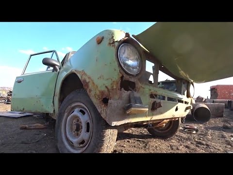Видео: Свалка жигулей на металлоприемке   собрал хром детали  .