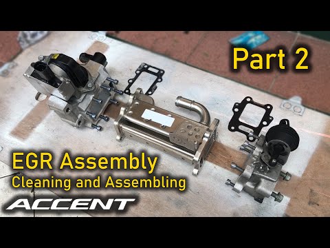 Видео: Очистка и сборка узла EGR, часть 2 — Hyundai Accent