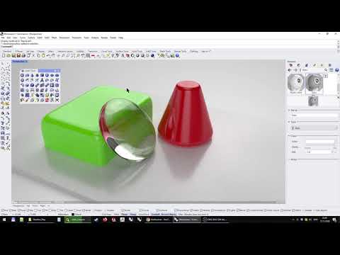 Видео: Создание стартового шаблона(сцены) с материалами в Rhinoceros