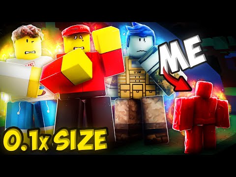 Видео: Использую 0.1x SIZE, чтобы ТРОЛЛИТЬ МОИХ ДРУЗЕЙ в Roblox Forsaken...