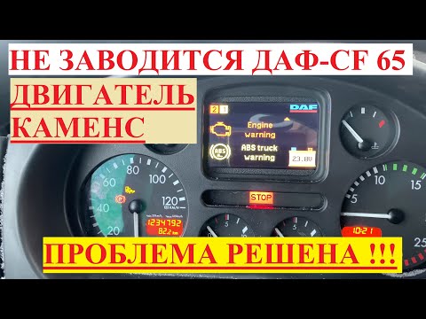 Видео: Не заводится ДАФ CF-65 КАМЕНС  КОМОН РЕЙЛ