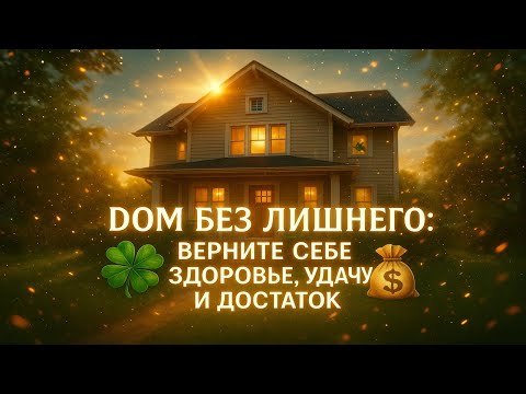 Видео: Дом без лишнего: верните себе здоровье, удачу и достаток