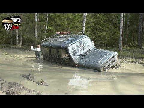 Видео: off road в пять авто УАЗ и Субару. Решили пожестить на газопроводе, но нужно еще доехать. Часть 1