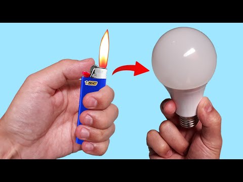 Видео: Возьмите обычную зажигалку и почините все светодиодные лампы в вашем доме!