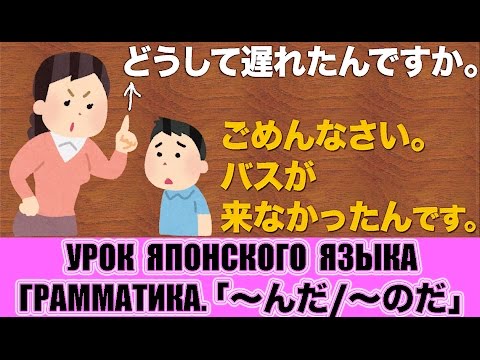 Видео: Грамматика JLPT N3, N2.「〜んだ/〜のだ」. Урок японского языка