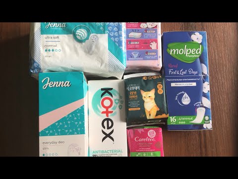 Видео: Распаковка прокладок и ежедневок. Размещение в хранении