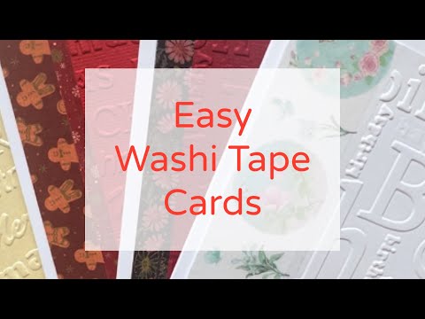 Видео: Карточки с быстрой васи-лентой/Easy Cards
