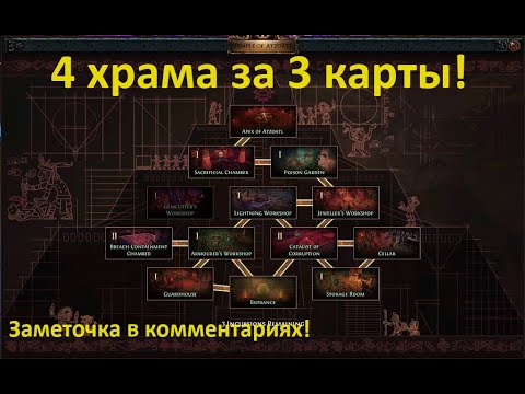 Видео: ЧЕТЫРЕ ХРАМА ЗА ТРИ КАРТЫ! Фарм храма Альвы. Гайд по фарму вмешательства.