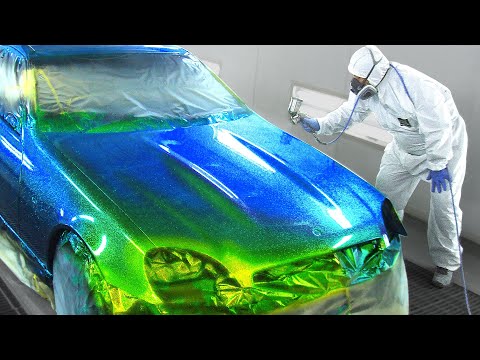 Видео: Как нарисовать волшебный глиттер / Mercedes-Benz перекрасили в самые яркие цвета мира