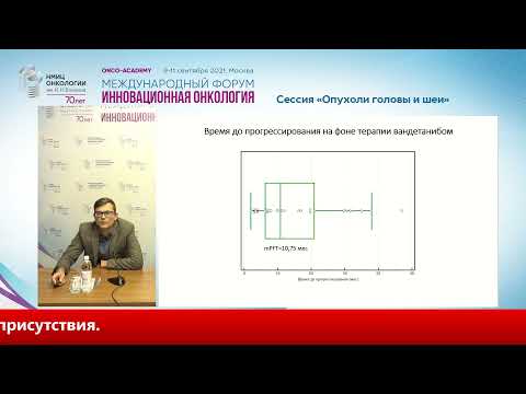Видео: Возможности и перспективы таргетной терапии програссирующего  рака щитовидной железы.