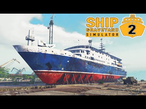 Видео: Распил Круизного Лайнера MV Janssonius - Floating Cities DLC - Ship Graveyard Simulator 2