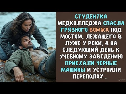 Видео: Студентка медколледжа СПАСЛА грязного БОМЖА под мостом, а на следующий день к ней приехали...