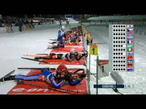 Видео: биатлон кубок мира 2008-2009 5 этап Рупольдинг эстафета женщины