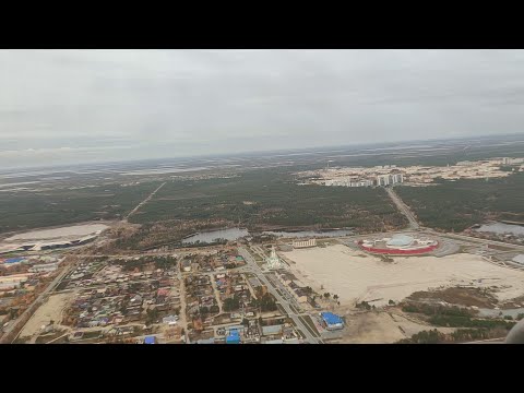 Видео: Западная Сибирь. Аэропорт Когалым. Посадка Боинг 737-500. 4.10.2023