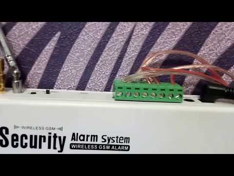 Видео: Распаковка и первичная настройка GSM сигнализации Home Alarm Security System (проводные датчики)