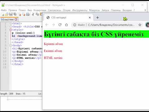 Видео: CSS 10 сынып