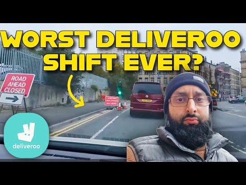 Видео: Худшая смена Deliveroo в истории? — Боремся с масштабными дорожными работами и отменами!
