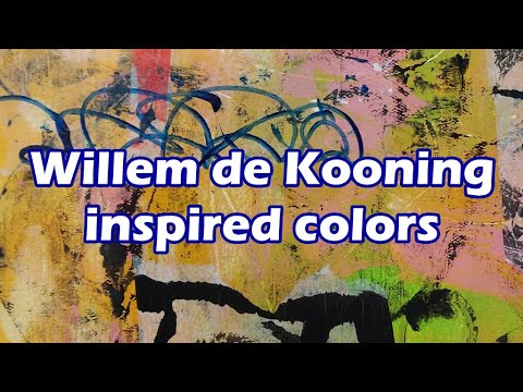 Видео: Цвета, вдохновлённые Виллемом де Кунингом