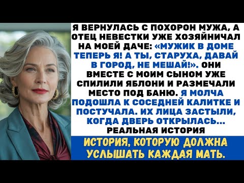 Видео: Сын с отцом невестки выгоняли с дачи после похорон. Но они представить не могли, кем был мой сосед…