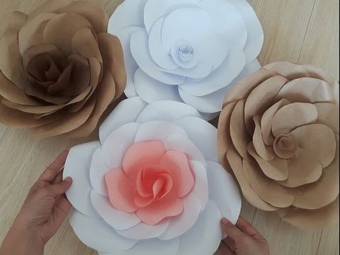 Видео: Цветы из бумаги. Большие цветы.DIY Giant Paper Flower