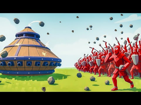 Видео: ТАНК vs ЛЮДИ С КАМНЯМИ!!! КВАНТУМ vs ГЛЮК В TABS!!!