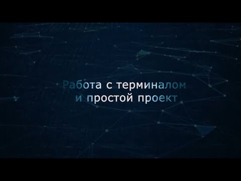 Видео: 01. Работа с терминалом; пример простого проекта (монтаж)