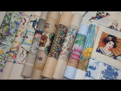 Видео: Все вышитые неоформленные работы Татьяны Бар