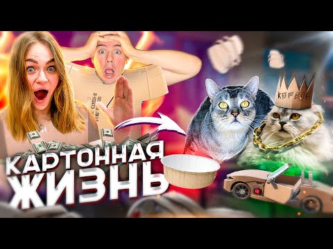 Видео: 24 ЧАСА ЖИВЕМ КАРТОННОЙ ЖИЗНЬЮ ЧЕЛЛЕНДЖ ПРЕРВАЛА ЗОЯ! экомаркет