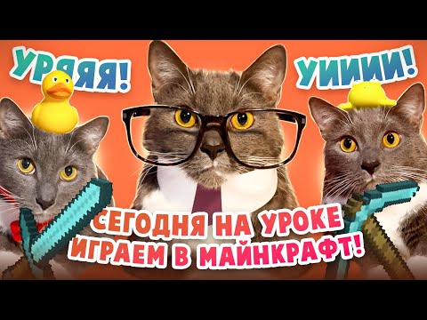 Видео: ЕСЛИ БЫ КОТИКИ ХОДИЛИ В ШКОЛУ - МАЙНКРАФТ