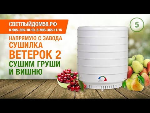 Видео: 5. Сушилка Ветерок 2. Лучшие сушилки для овощей и фруктов. Домашние чипсы и сушеные овощи на зиму.