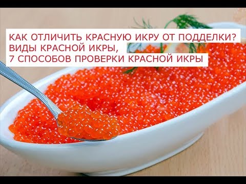 Видео: Как отличить красную икру от подделки, виды красной икры, 7 способов проверки красной икры