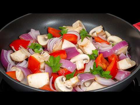 Видео: Эти грибы с овощами лучше мяса! Быстро, недорого и очень вкусно!