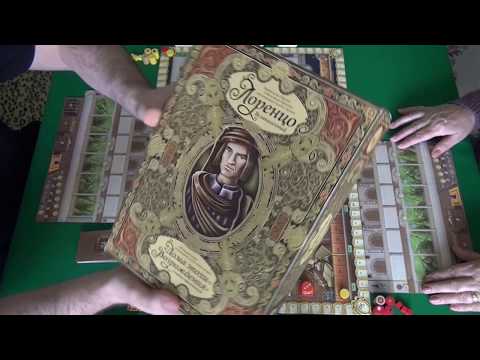 Видео: Лоренцо Великолепный 1/2 часть - играем в настольную игру