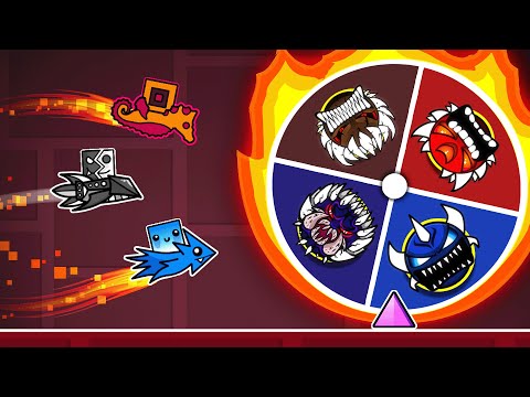 Видео: Гонка на РУЛЕТКЕ НЕВОЗМОЖНЫХ ДЕМОНОВ в Geometry Dash