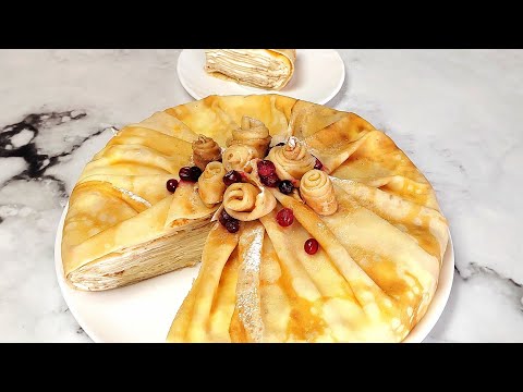 Видео: Блинный торт к МАСЛЕНИЦЕ с творожно-сливочным кремом ЧИЗ