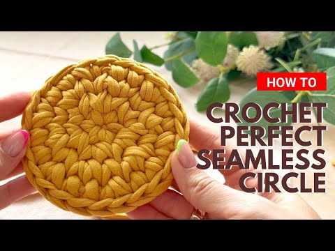 Видео: Видеоурок: вязание крючком идеального бесшовного круга. Пряжа Bobilon для футболок.
