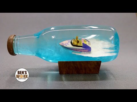 Видео: Создание корабля в бутылке — искусство с эпоксидной смолой