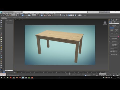 Видео: Моделирование стола в 3ds Max из примитивов