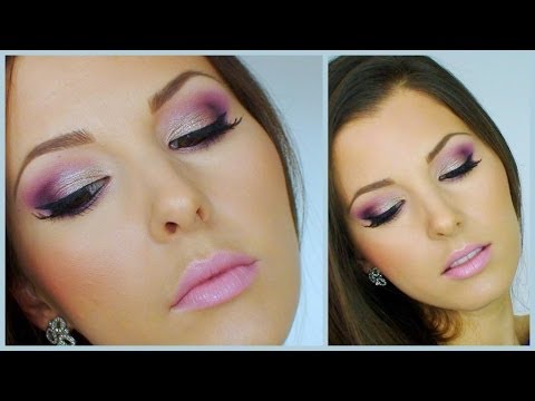 Видео: Грим в златисто, розово и лилаво / Видео Урок