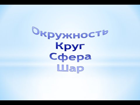 Видео: Изображение фигур и тел вращения