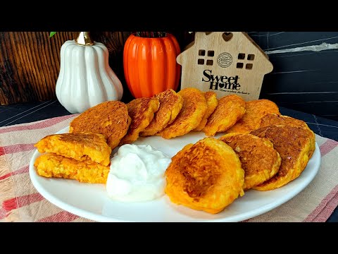 Видео: Оладки з гарбузом і яблуком за 15 хвилин  Ніжні, ароматні і дуже смачні