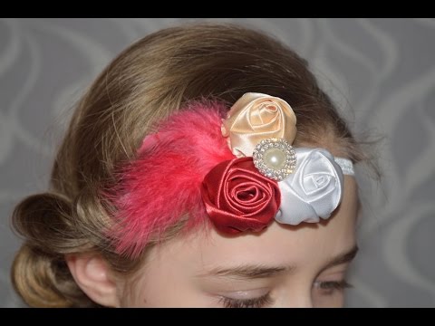 Видео: Повязочка на голову для маленькой модницы/ Headband for a small fashionista