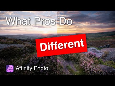 Видео: Профессиональные техники осветления и затемнения в Affinity Photo