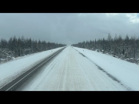 Видео: Ночная переправа а на Титу снег