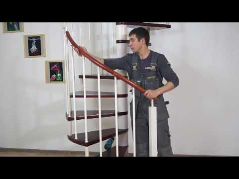Видео: Монтаж винтовой лестницы ПРАГМАТИК