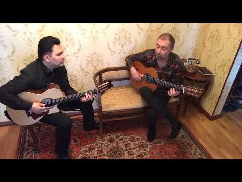 Видео: Цыганская мелодия "Маржаньдя" играет Валерий Басов. Эдуард Швыдченко.
