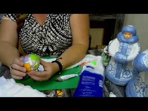 Видео: Елена Васько. Сосулька - ватная игрушка. Новогодние игрушки.