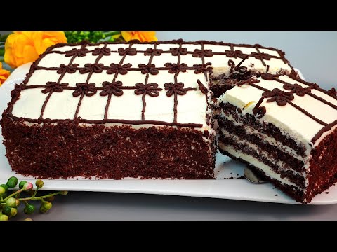 Видео: Сочный шоколадный торт за 15 минут.😋😋😋Вы будете поражены результатом. Простой рецепт.